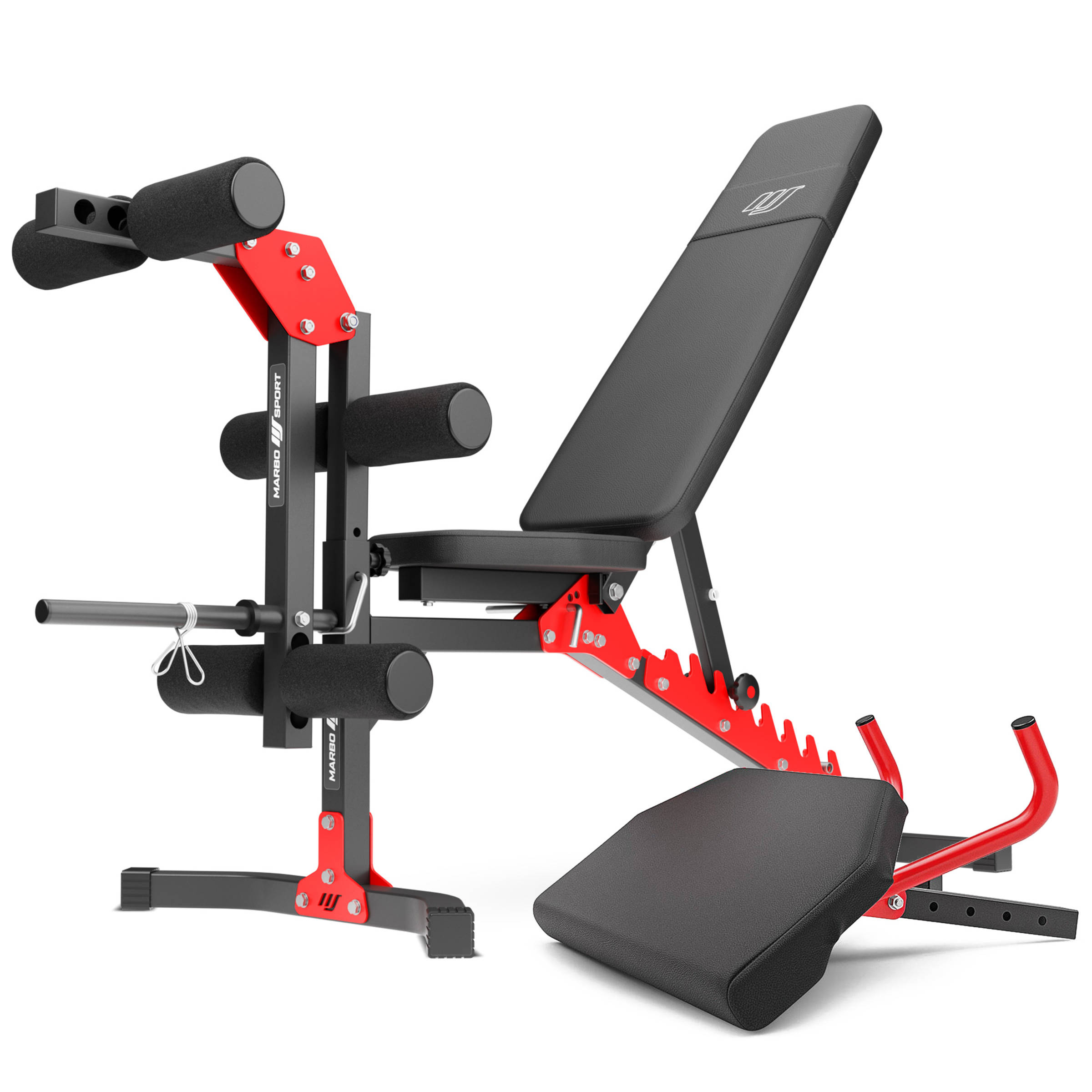 Banc de musculation réglable bilatéralement MS-L101 - Marbo Sport MS-L101, Équipement de force \ Bancs d'entraînement \ Les bancs Black Week 2023  Cyber Week 2023 Pour intermédiaire