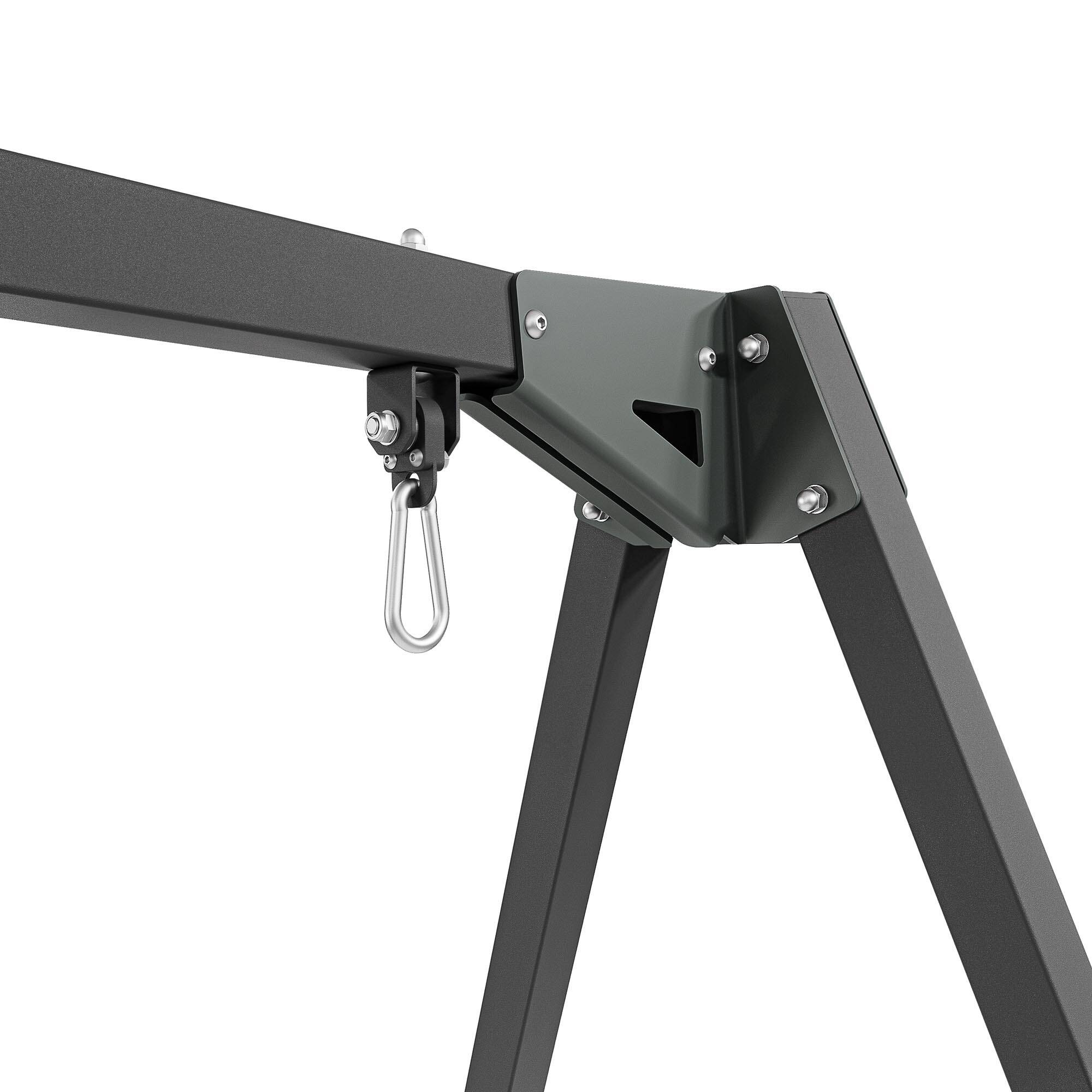 Huśtawka 3-stanowiskowa na łożyskach (stelaż) PREMIUM MO-014 - Marbo Sport