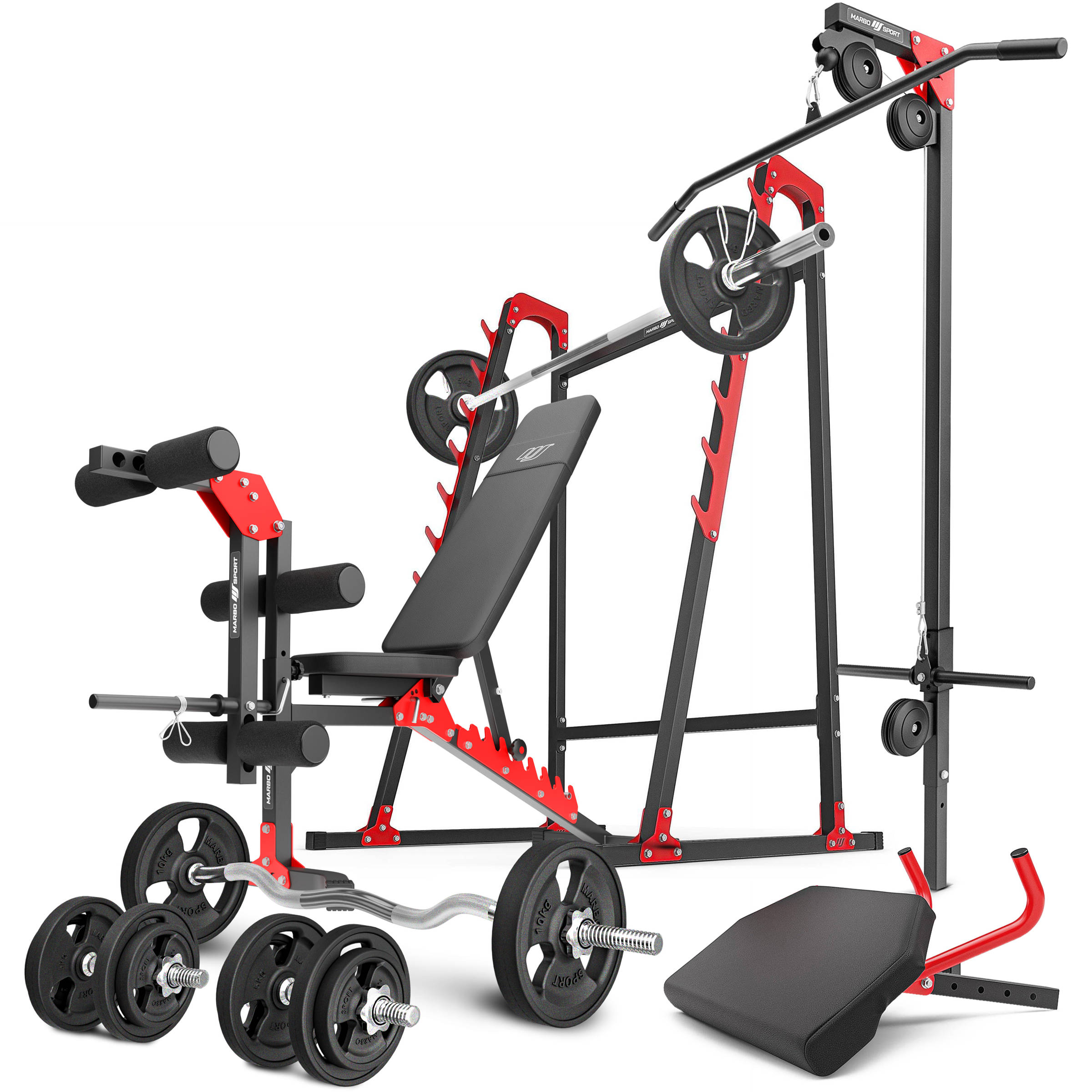 K-sport Gmbh Kit d'entraînement: banc de musculation + curler pour les  jambes - KSSL104 - Colizey