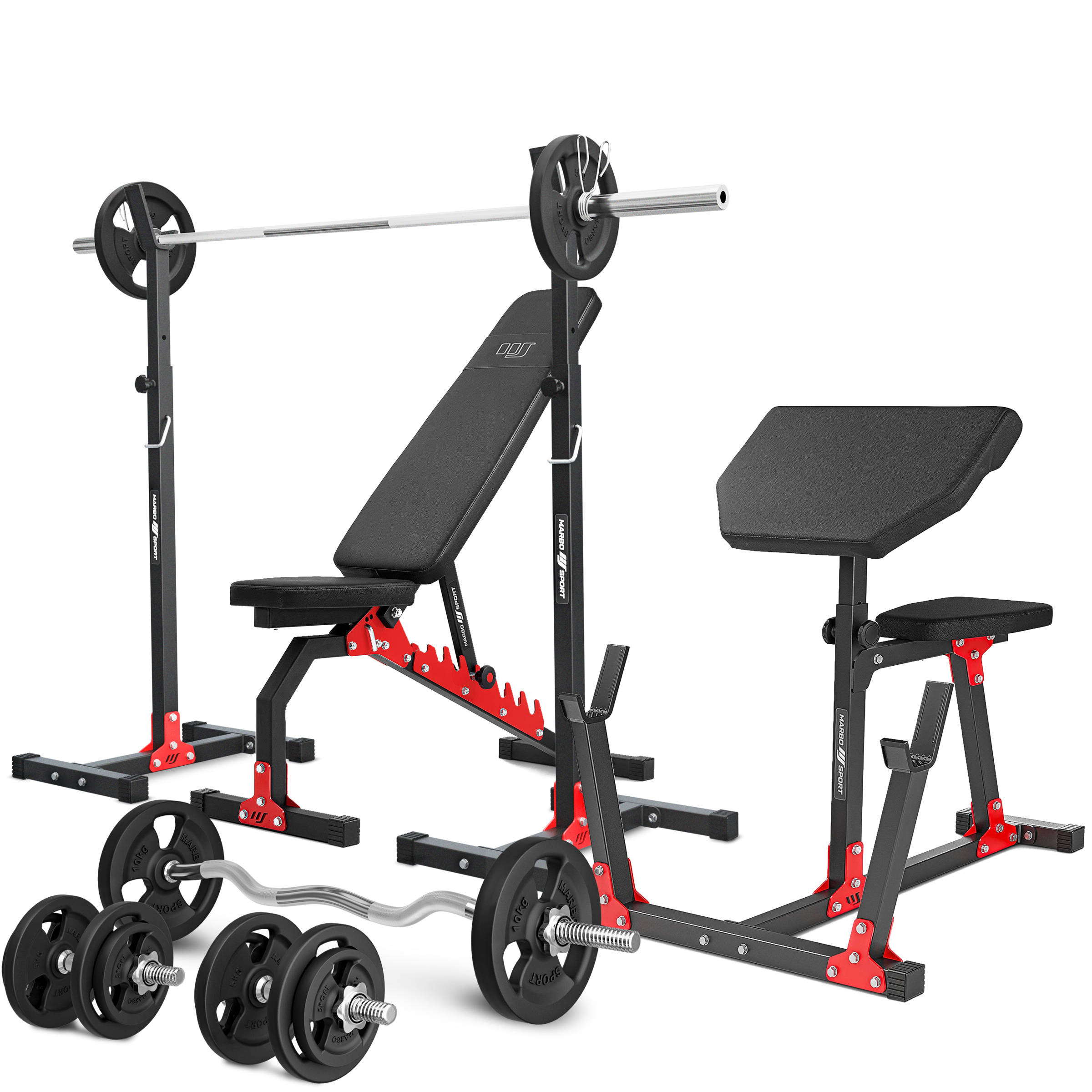 Machine de sport Home gym + poids