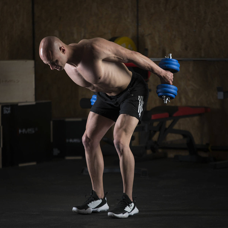 Sztangielki gumowane SGG30 BAR 30kg - HMS