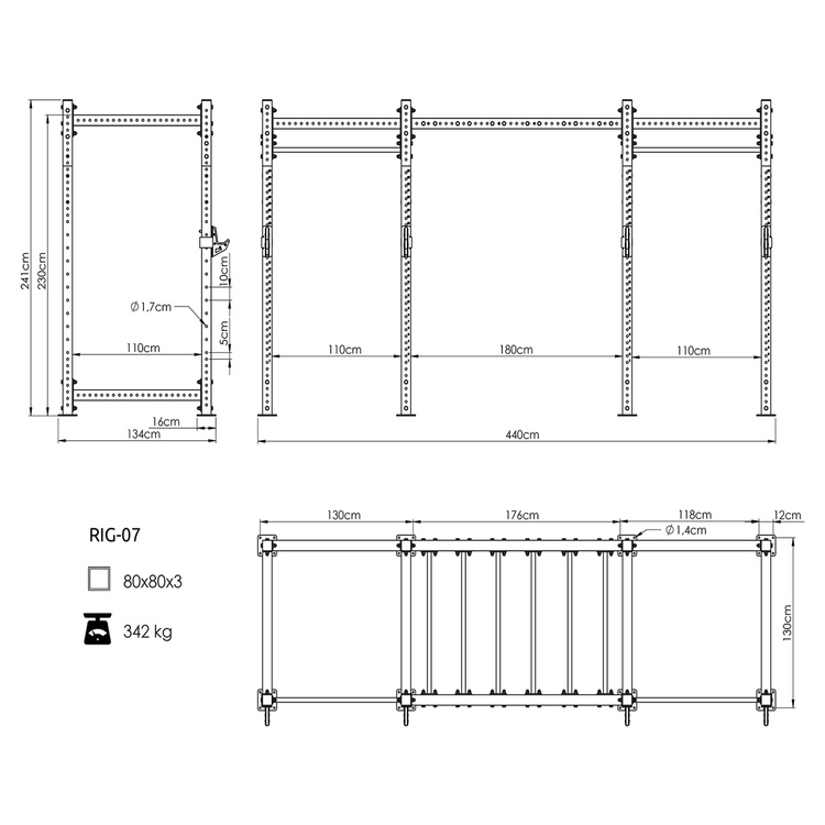 Klatka Power Cage PRO UFT-RIG-07 - UpForm