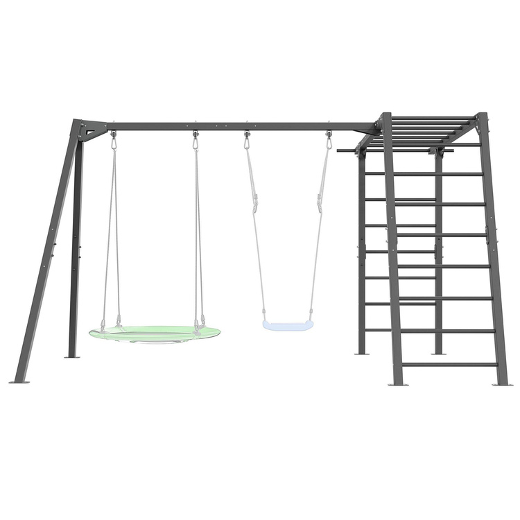 Huśtawka 2-stanowiskowa na łożyskach (dostawka do drabinki) PREMIUM MO-018 - Marbo Sport