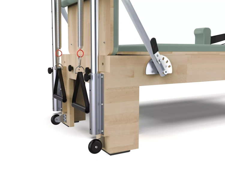 Reformer do Pilatesu PTX6000 Cadillac Drewniany (green tea) Toorx Liveness - Łóżko do Pilatesu (PTX-6000G)
