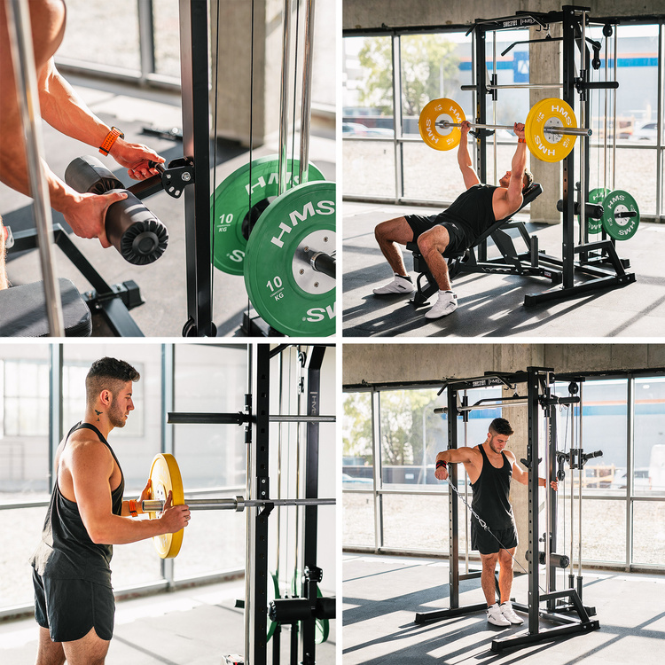 Suwnica Smitha na wolny ciężar z wyciągiem Semi Commercial SWC3101 HMS