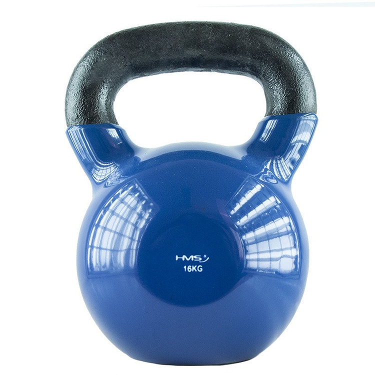 Hantla winylowa żeliwna kettlebell 16 kg - HMS