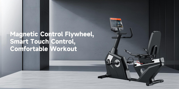 Rower Treningowy Elektromagnetyczny Poziomy R11 V5 TFT 15,6" HRC Gymost