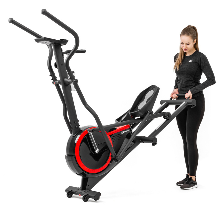 Elektryczno-magnetyczny orbitrek HS-070C Buzz srebrny - Hop Sport