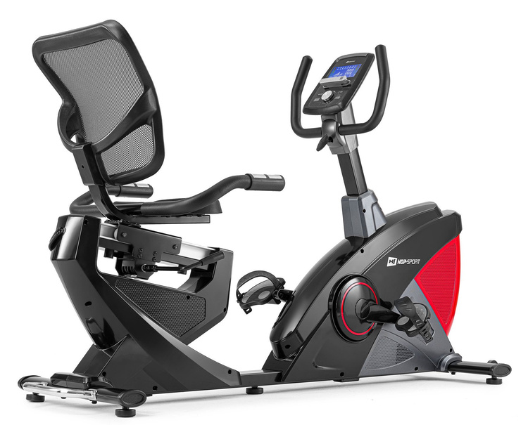 Rower poziomy HS-070L Helix z iConsole+ czerwony - Hop Sport