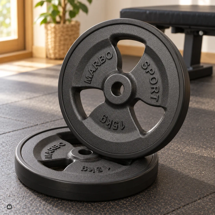Obciążenie żeliwne gumowane 15 kg MW-O15G-kier - Marbo Sport