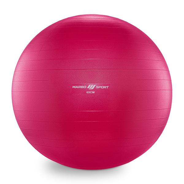 Piłka gimnastyczna Anti-Burst 65 cm różowa Marbo Sport