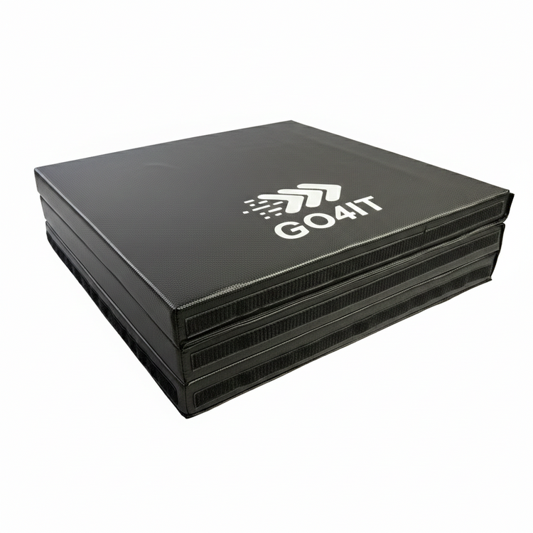 Materac gimnastyczny składany czarny 180x60x5 - GO4IT