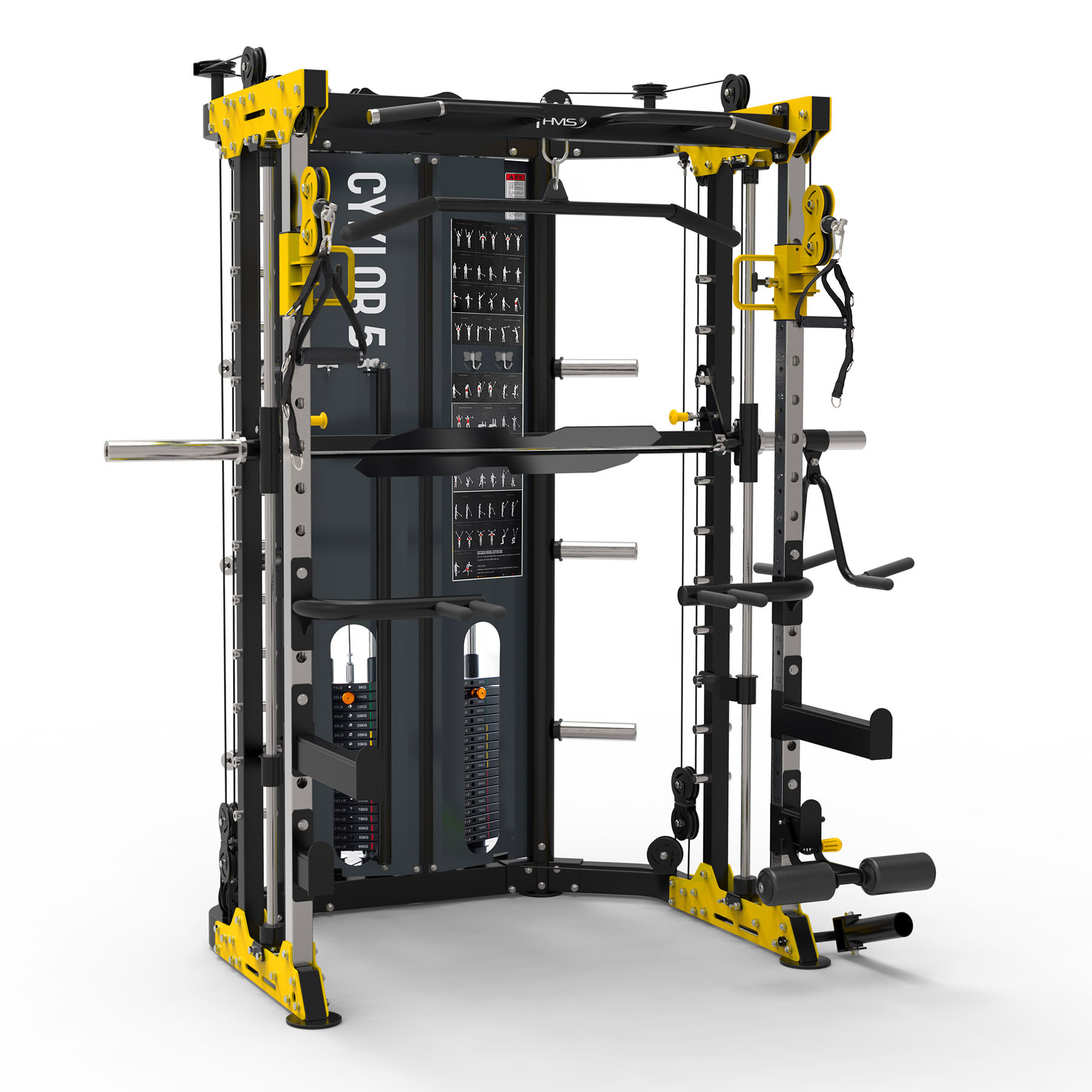 CYKLOP 5 ATLAS DO ĆWICZEŃ Z SUWNICĄ SMITHA SEMI COMMERCIAL HMS