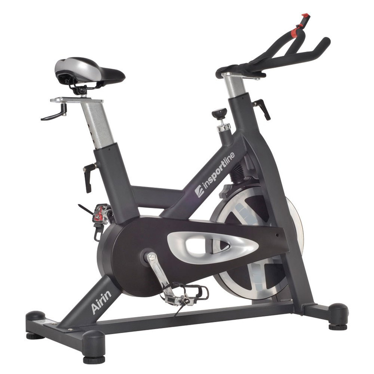 Rower spiningowy Airin czarno-srebrny - Insportline
