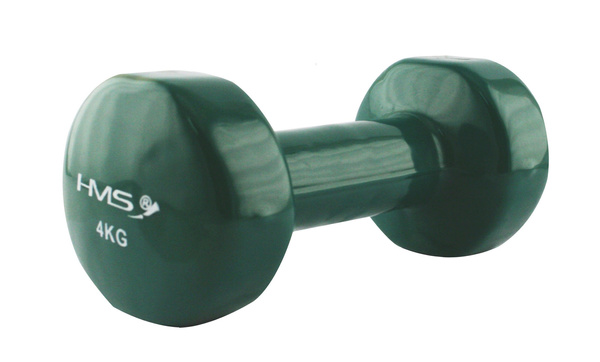 Hantel żeliwny pokryty winylem 4 kg - HMS