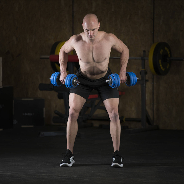 Sztangielki gumowane SGG30 BAR 30kg - HMS