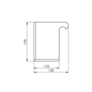Narożnik (łącznik) do podłogi pod wolne ciężary puzzle 15 mm czarny II