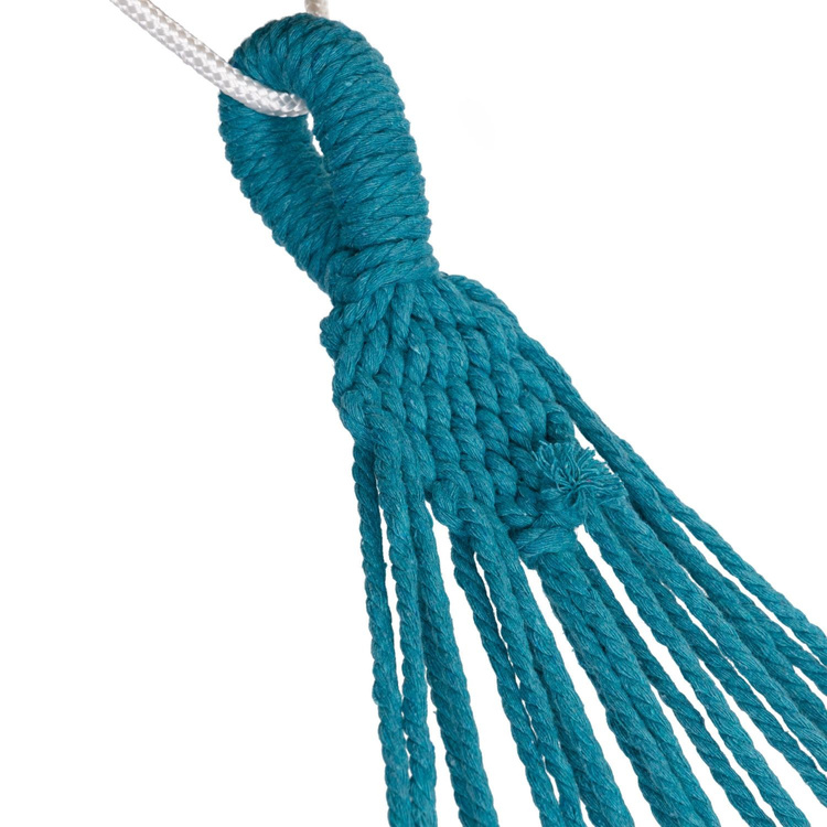 Dwuosobowy hamak ogrodowy bujak huśtawka leżak 200x150cm boho zielony