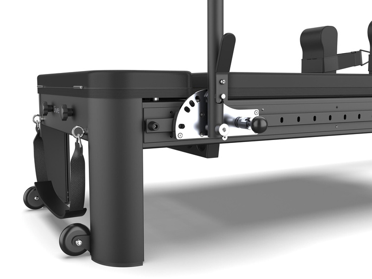 Reformer do Pilatesu PTX8000 Aluminiowy (Full Track) Toorx Liveness – Łóżko do Pilatesu Black Pearl (PTX-8000BP)