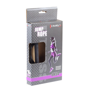 Skakanka szybka SK54 czarno-srebrna - HMS