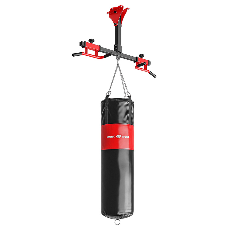 Drążek regulowany do ściany i sufitu z mocowaniem na worek MS-D202 - Marbo Sport