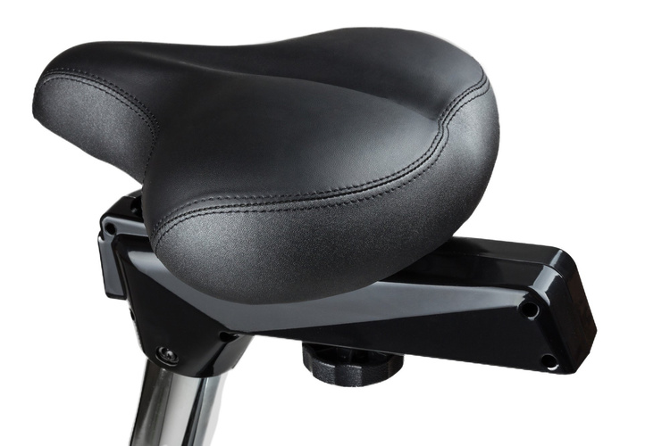 Rower elektryczno-magnetyczny HS-090H Apollo srebrny + mata - Hop Sport