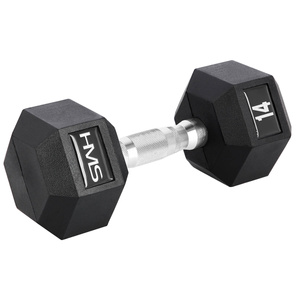Hantla stalowa gumowana Hex Pro 14 kg - HMS