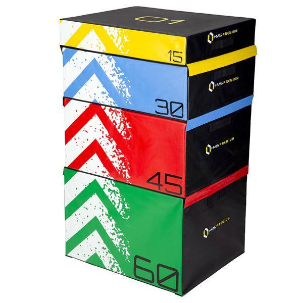 Zestaw skrzynie plyometryczne soft  (4 cześci) PYBS01 - HMS