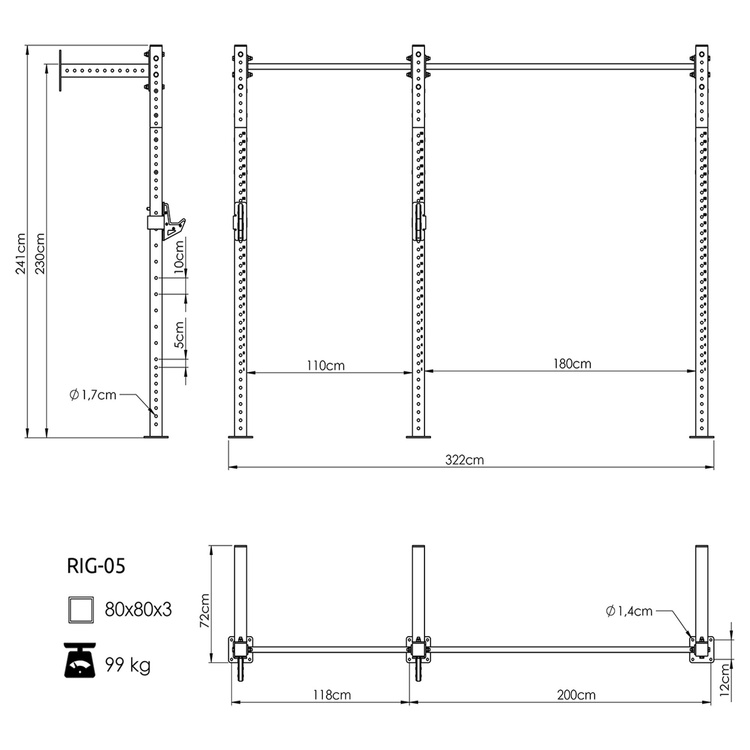 Klatka Power Cage PRO UFT-RIG-05 - UpForm