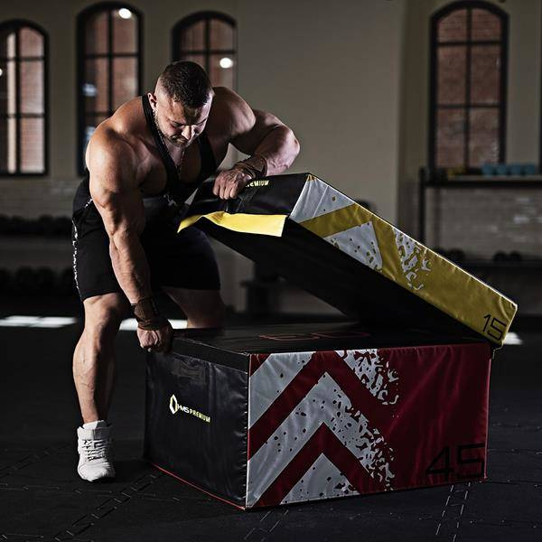 Zestaw skrzynie plyometryczne soft  (4 cześci) PYBS01 - HMS