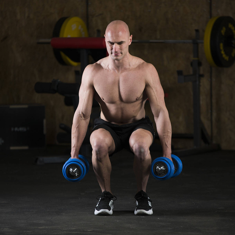 Sztangielki gumowane SGG30 BAR 30kg - HMS