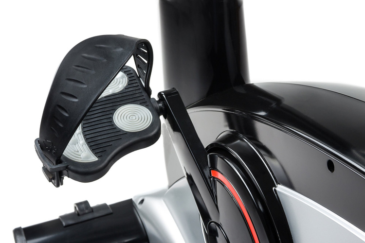 Rower elektryczno-magnetyczny HS-090H Apollo srebrny + mata - Hop Sport