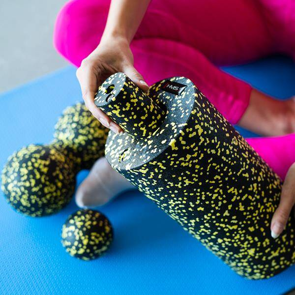 Zestaw do masażu wałki i piłki FSBM04 Black-Yellow- HMS