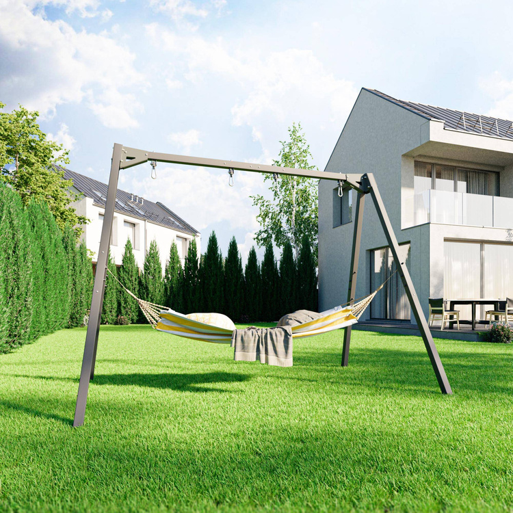 Huśtawka podwójna na łożyskach (stelaż 2-stanowiskowy) PREMIUM MO-013 - Marbo Sport