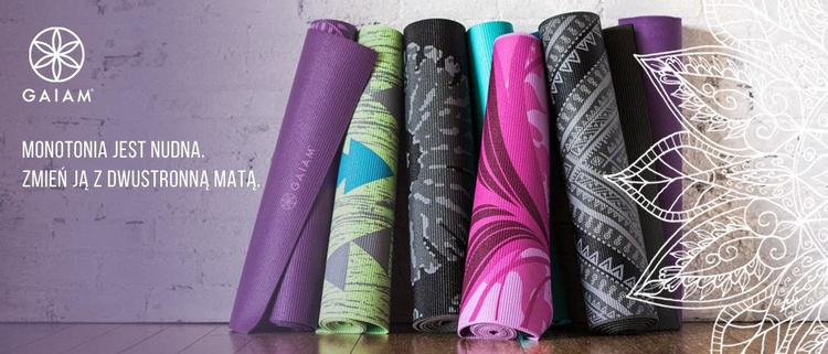 Mata do jogi dwustronna Be Free 6 mm 62031 - Gaiam