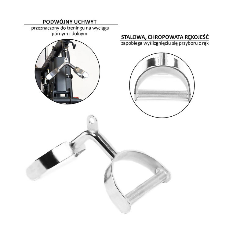 Uchwyt na dwie ręce do wyciągu UW08 - HMS