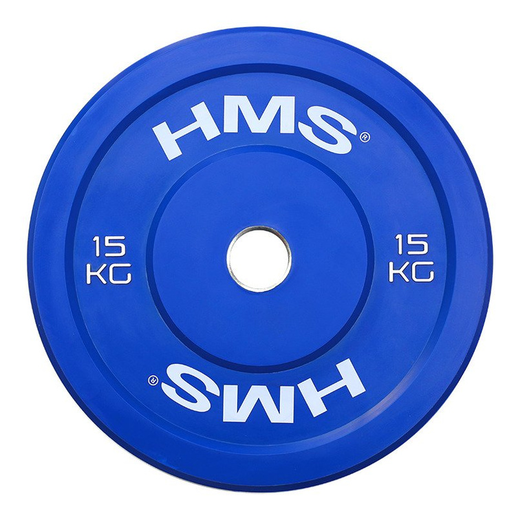 Obciążenie olimpijskie gumowane 15 kg TOB-15 - HMS