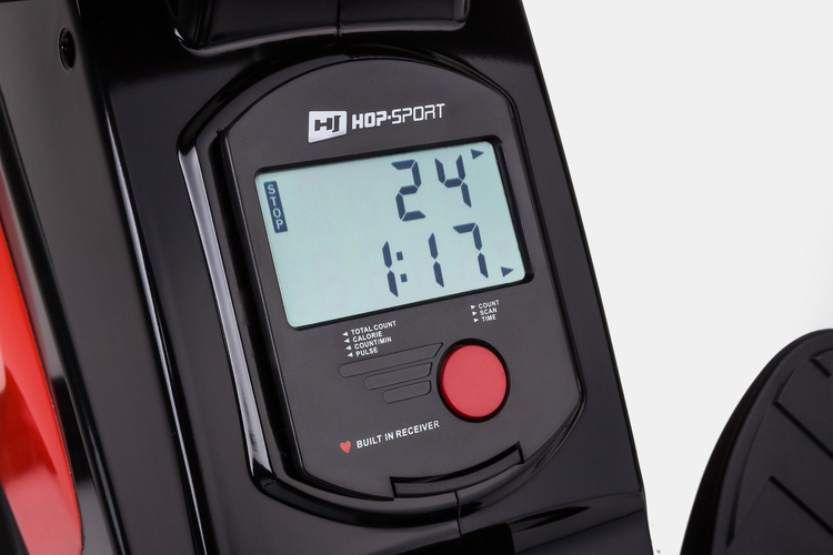 Wioślarz magnetyczny HS-060R Cross czerwony - Hop Sport