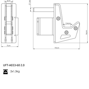 Uchwyty na sztangę do klatek RIG COMPACT 60x60 - UpForm