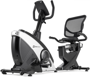 Rower leżący HS-070L Helix srebrny + mata - Hop Sport