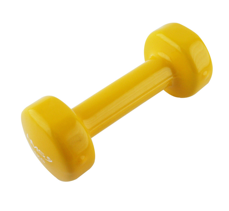 Hantel żeliwny pokryty winylem 1 kg - HMS