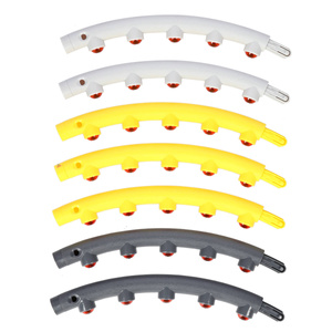Hula hop masujący z magnesami HHP005 grey-yellow - HMS