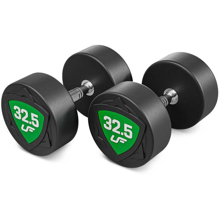 Zestaw hantli stałych poliuretanowych 27,5-37,5kg (skok co 2,5kg) 325 kg – UpForm