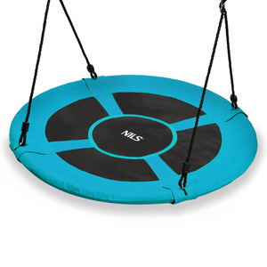 Huśtawka wisząca bocianie gniazdo Ø100 cm turkusowe - NILS