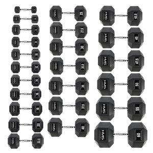 Hantla stalowa gumowana Hex Pro 18 kg - HMS