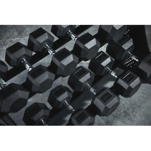 Hantla ogumowana HEX 20 kg - Bauer Fitness