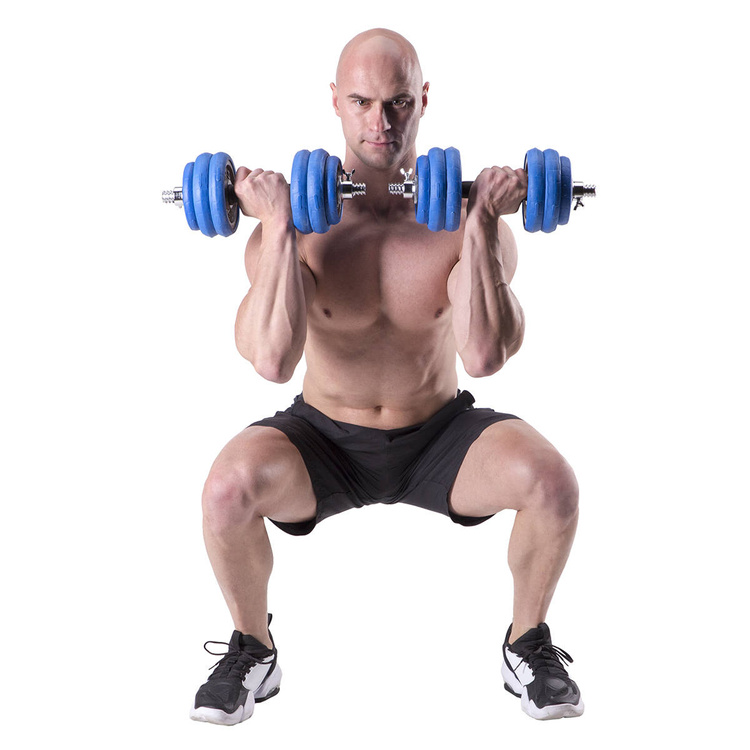 Sztangielki gumowane SGG30 BAR 30kg - HMS