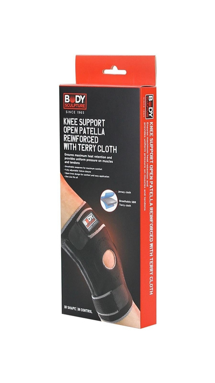 Stabilizator kolana z materiałem frotte BNS 7205E - Body Sculpture