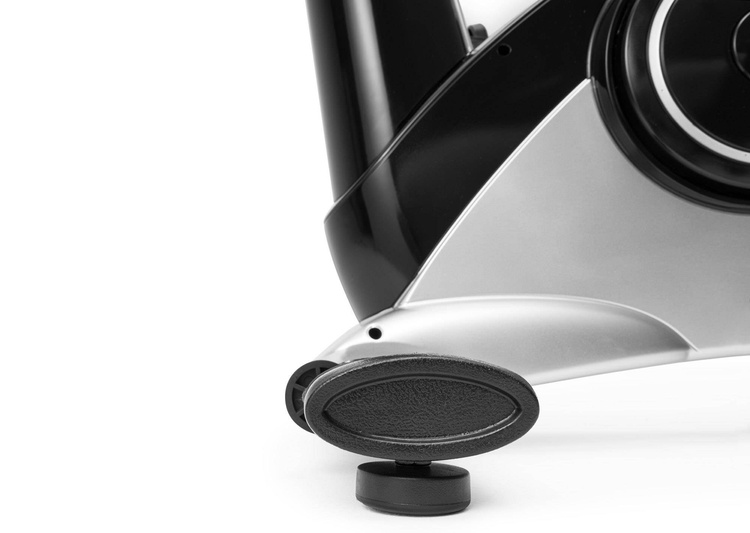 Rower elektryczno-magnetyczny HS-090H Apollo srebrny + mata - Hop Sport