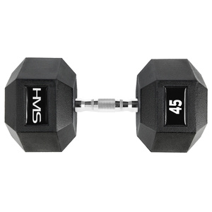 Hantla stalowa gumowana Hex Pro 45 kg - HMS